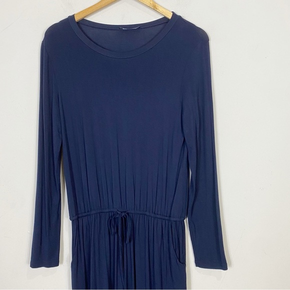 Simier Fariry Long Sleeve Stretch Dress Navy - Picture 6 of 9